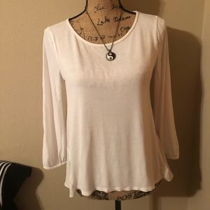 2/14$ LOFT white loose fitting top